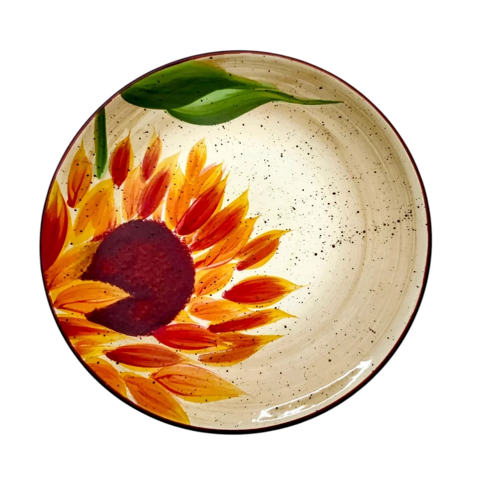 Pfaltzgraff Evening Sun Salad Plates & Hors d’Oeuvre Trays Set (4 Pieces)